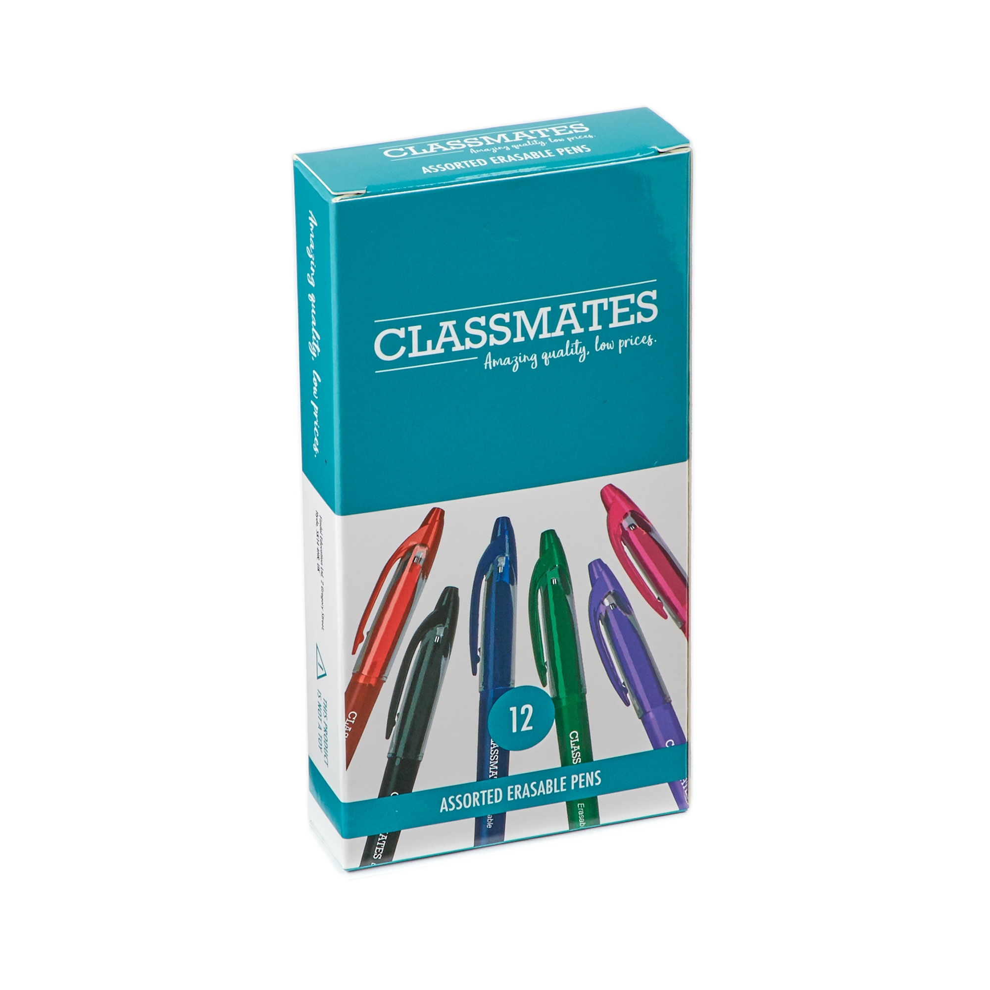 Classmates Erasable Rollerball Pen - Assorted, Pack of 12